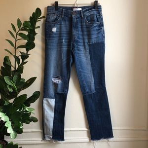 Rare Sandro patchwork jeans. Size 38 Like 4/6. Wow